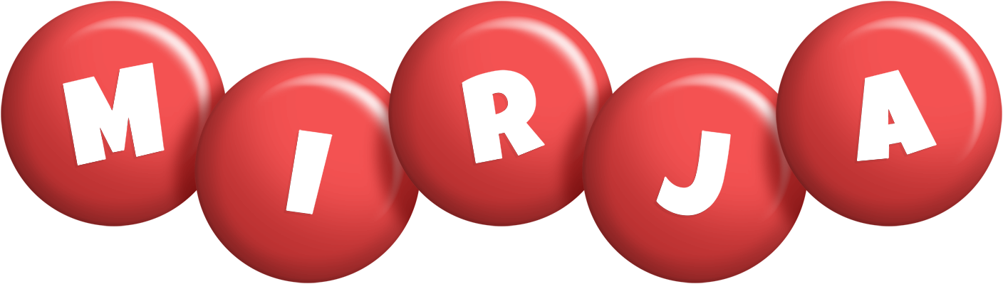 Mirja candy-red logo