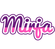 Mirja cheerful logo