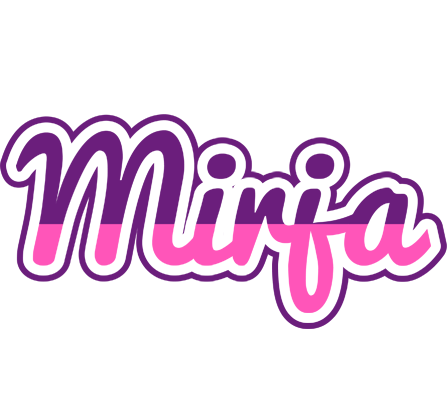 Mirja cheerful logo