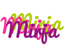 Mirja flowers logo