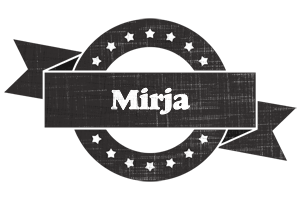 Mirja grunge logo