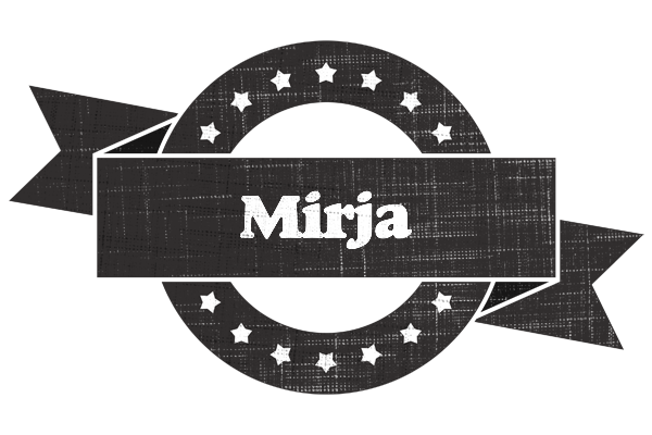 Mirja grunge logo