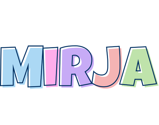 Mirja pastel logo