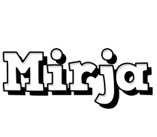 Mirja snowing logo