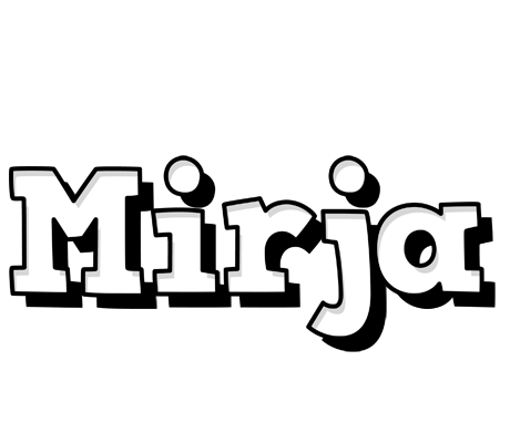 Mirja snowing logo