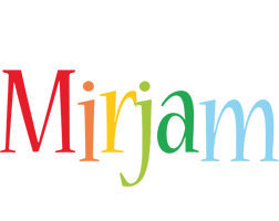 Mirjam birthday logo