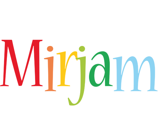 Mirjam birthday logo