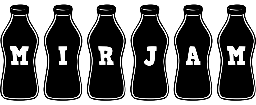 Mirjam bottle logo
