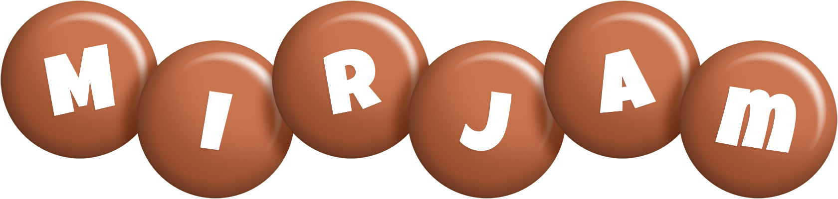Mirjam candy-brown logo
