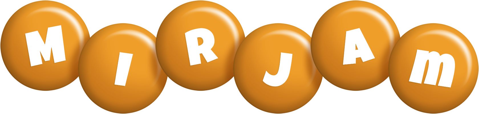 Mirjam candy-orange logo