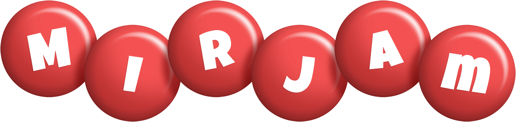 Mirjam candy-red logo