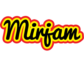 Mirjam flaming logo