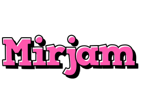 Mirjam girlish logo