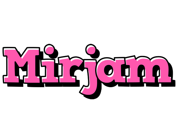 Mirjam girlish logo