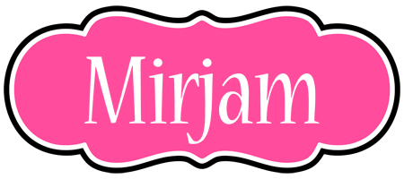 Mirjam invitation logo