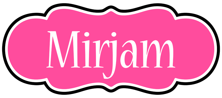 Mirjam invitation logo