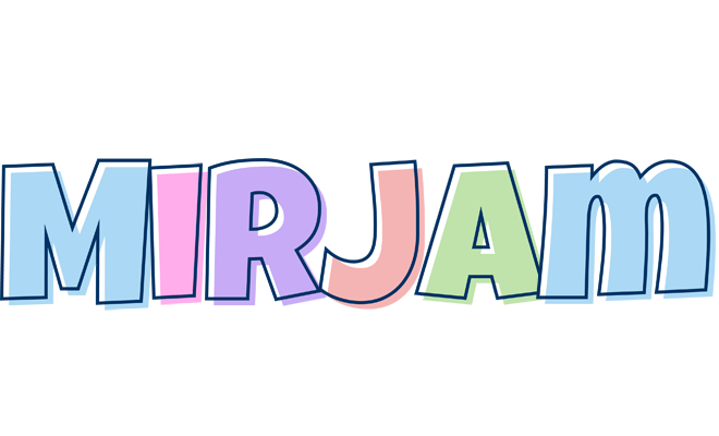 Mirjam pastel logo