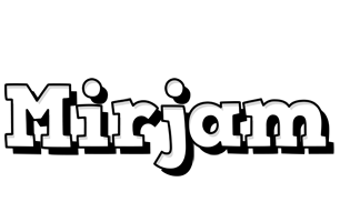 Mirjam snowing logo