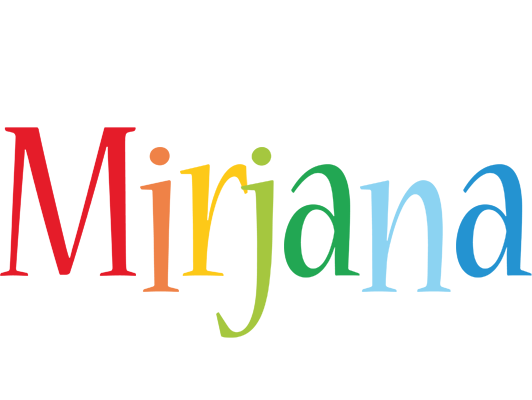 Mirjana birthday logo