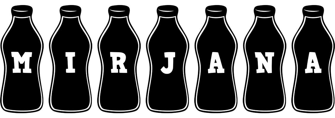 Mirjana bottle logo