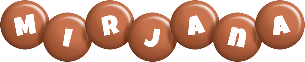 Mirjana candy-brown logo