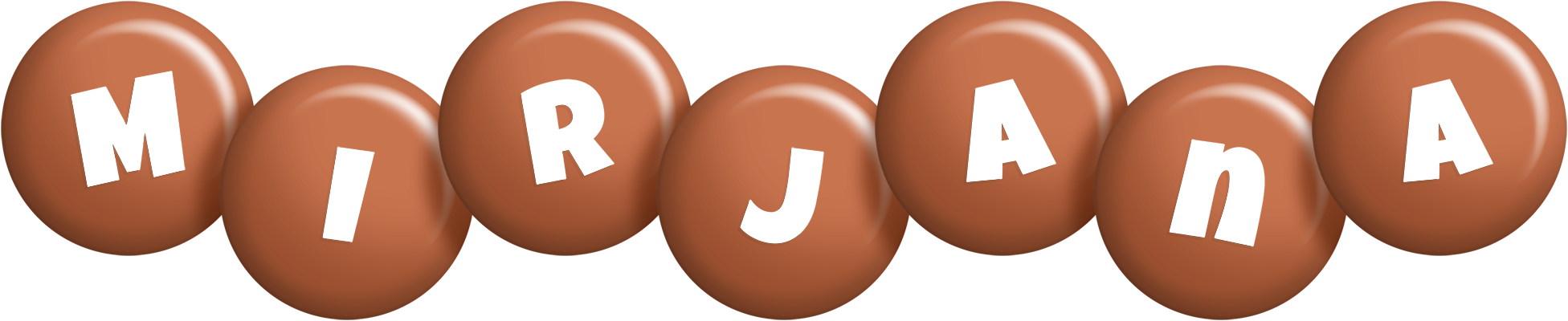 Mirjana candy-brown logo