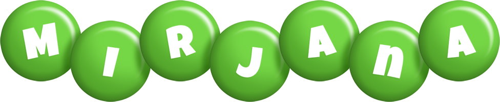 Mirjana candy-green logo