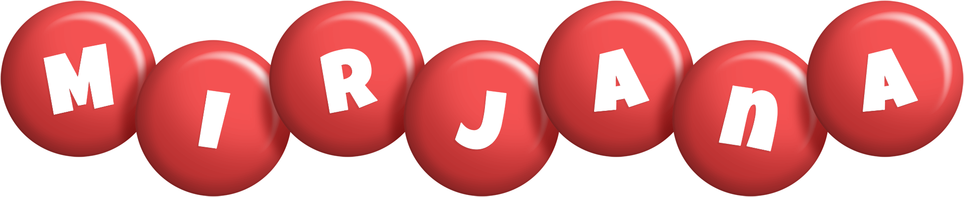 Mirjana candy-red logo