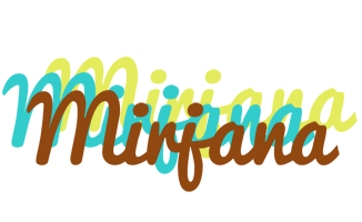 Mirjana cupcake logo