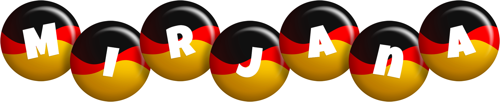 Mirjana german logo