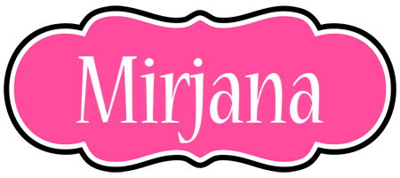 Mirjana invitation logo