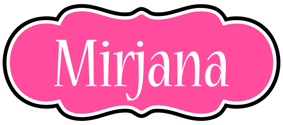 Mirjana invitation logo