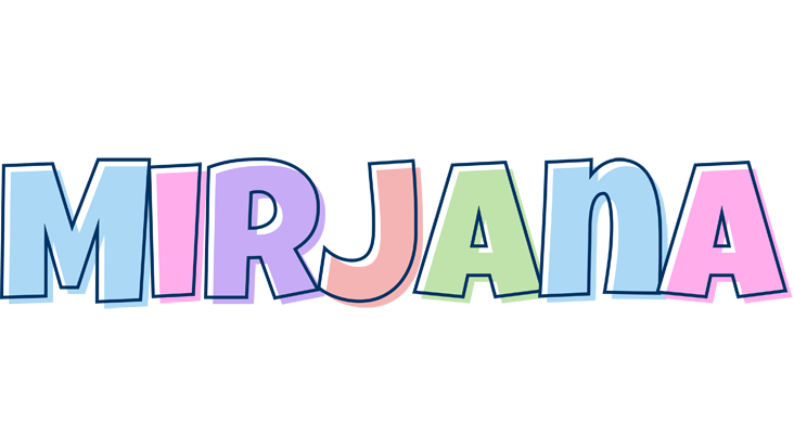 Mirjana pastel logo