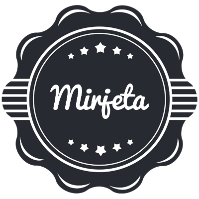 Mirjeta badge logo