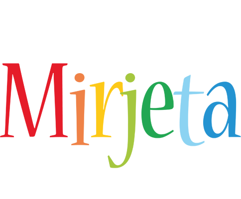 Mirjeta birthday logo