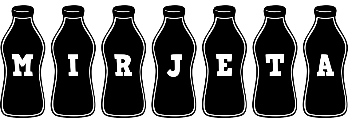 Mirjeta bottle logo