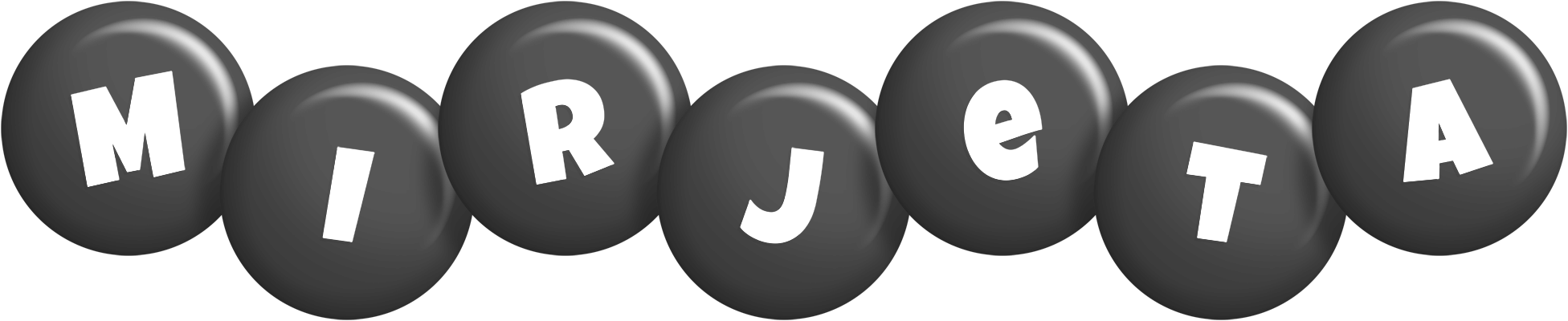Mirjeta candy-black logo