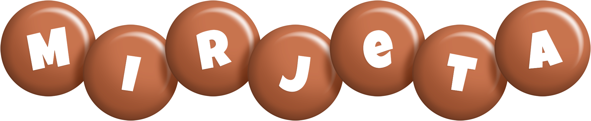 Mirjeta candy-brown logo