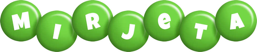 Mirjeta candy-green logo