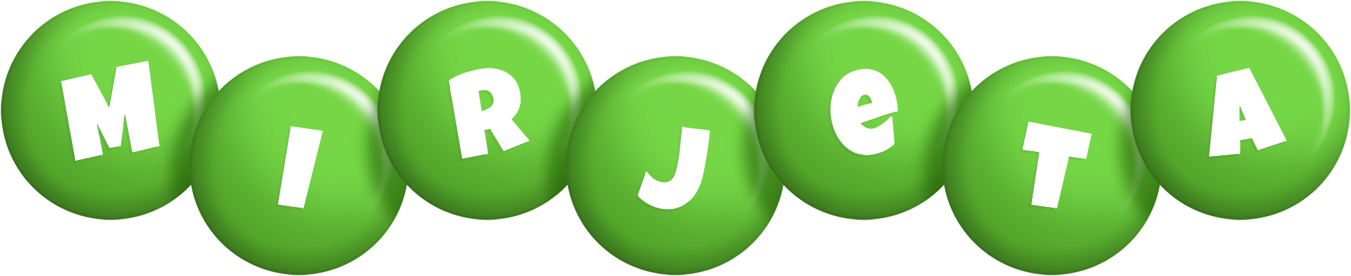Mirjeta candy-green logo