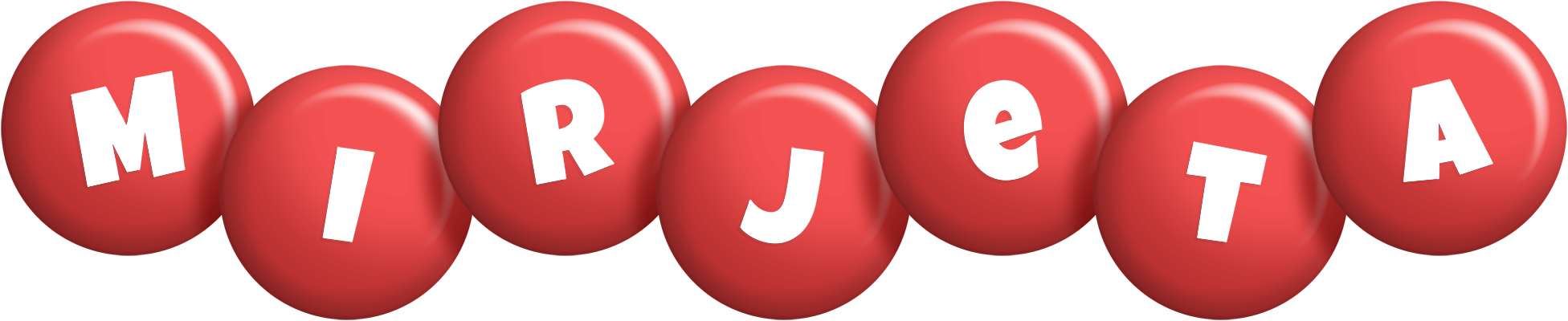 Mirjeta candy-red logo