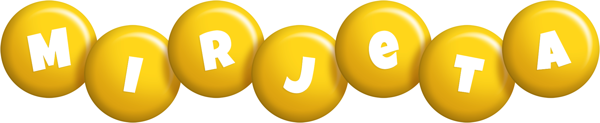 Mirjeta candy-yellow logo
