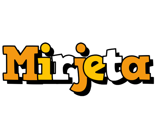 Mirjeta cartoon logo