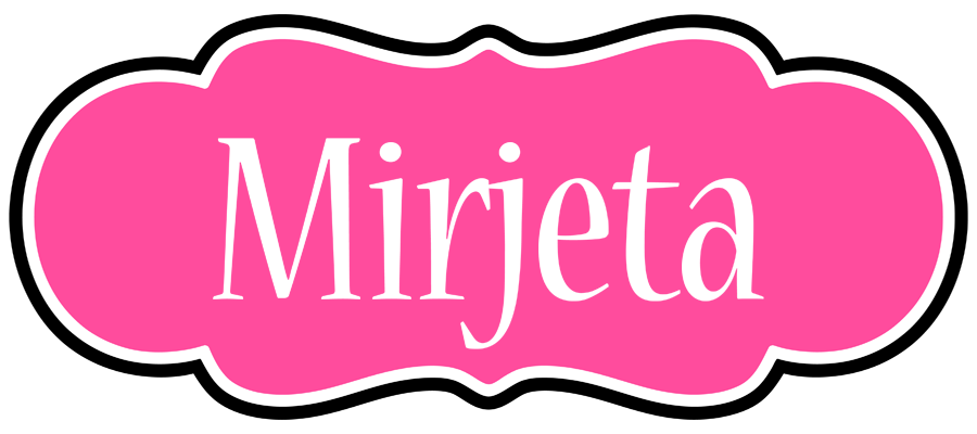 Mirjeta invitation logo