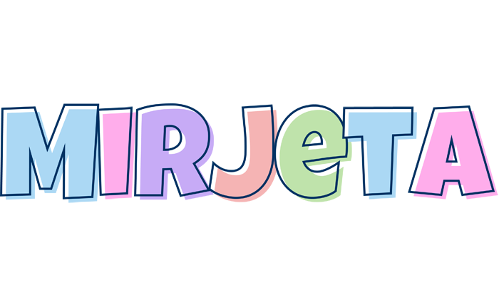 Mirjeta pastel logo