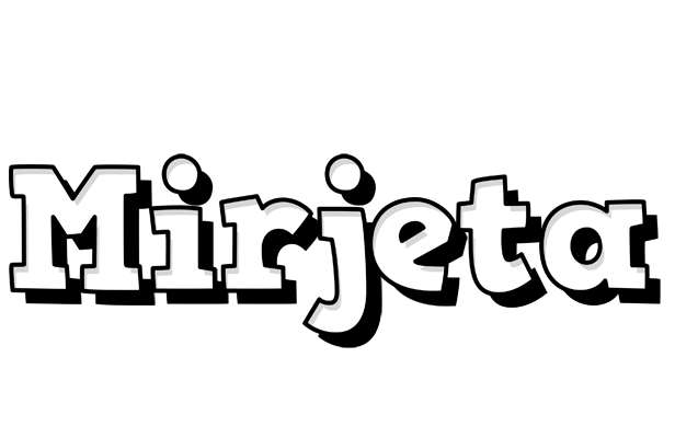 Mirjeta snowing logo
