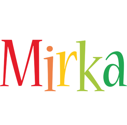Mirka birthday logo