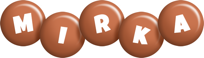 Mirka candy-brown logo