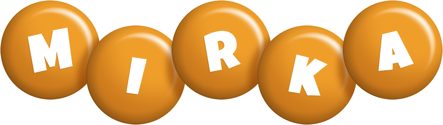 Mirka candy-orange logo