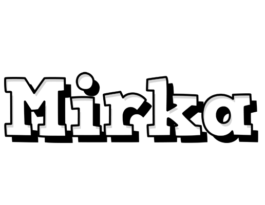 Mirka snowing logo